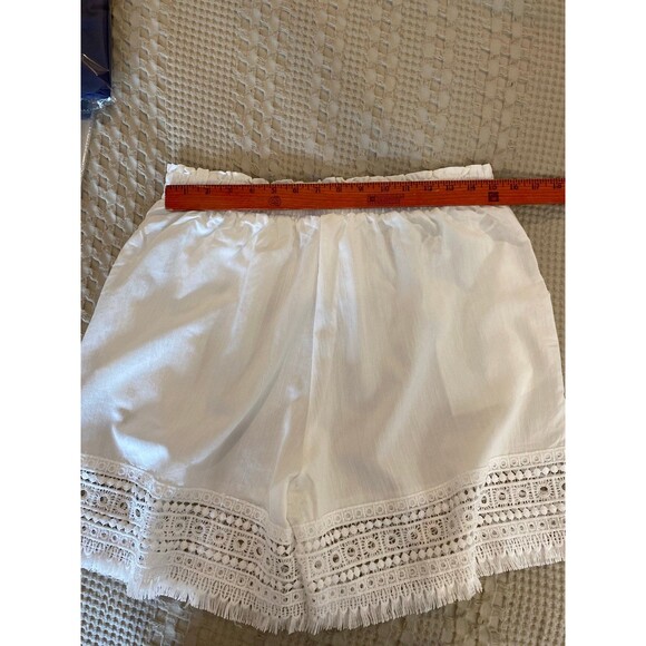 Boho Lace Trim Shorts Plus Sz  XL White Wide Elastic Waist Bohemian
Hippie Gypsy - Picture 9 of 12